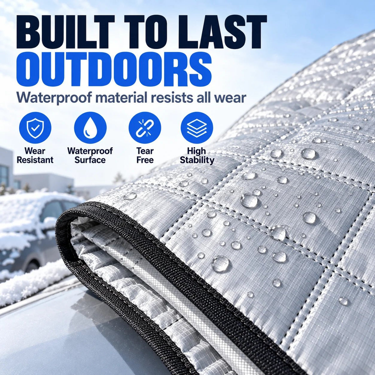 ❄️ Windshield Snow Cover – Less Scraping in Winter, Shade in Summer
