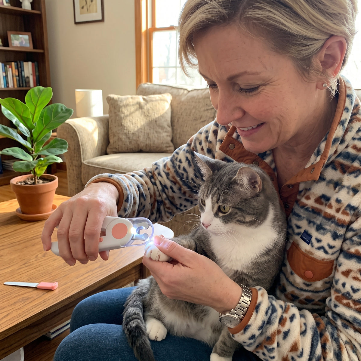 LED Lighted Pet Nail Clipper