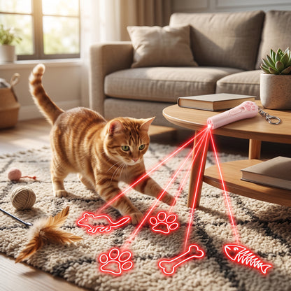 Multifunctional Cat Paw Laser Toy