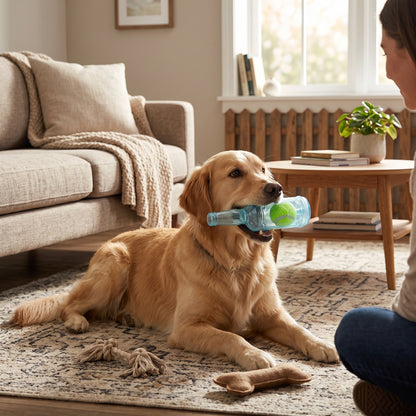 Interactive Wine Bottle Squeaky Dog Toy