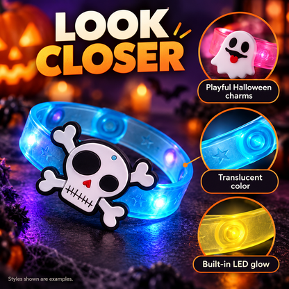 🎃 Light Up Their Halloween — Kids’ LED Glow Bracelet 👻